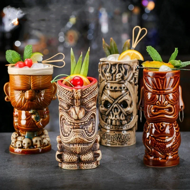 Wine Beer Type - 60 Arten Keramik Hawaii Tiki Becher