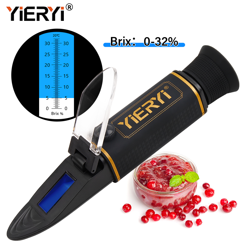 Wine Beer Food - YG-32 Brix Refraktometer 0-32% ATC Handheld