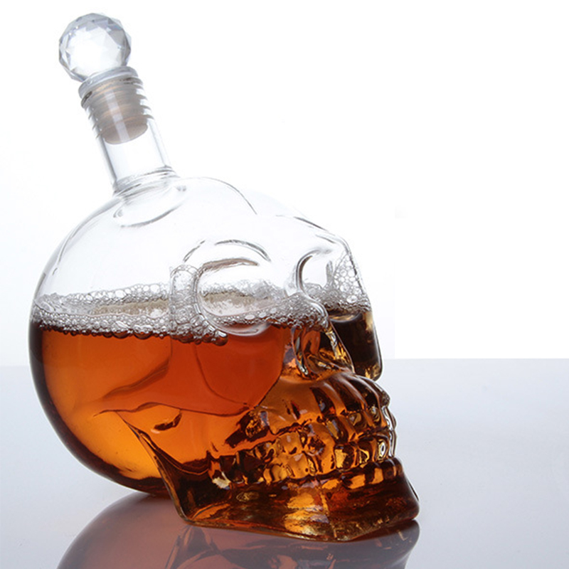 Wine Beer Glass Set - Kreative Schädel Kopf Dekan ter Kristall