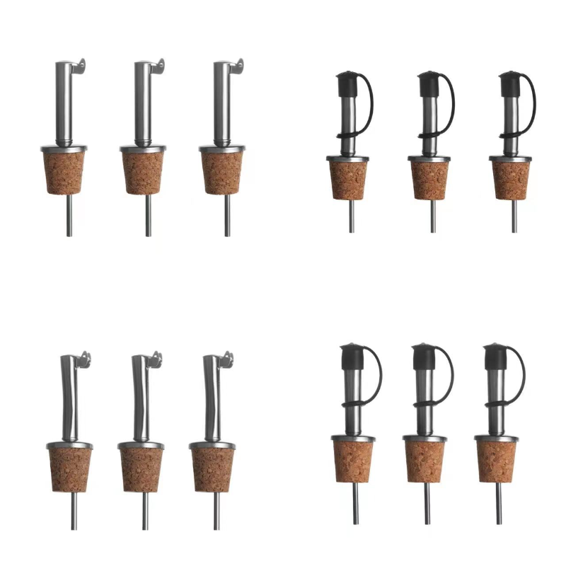Wine Stopper Vacuum - Edelstahl Flaschenverschluss Weinausgießer Abdeckung Olivenöl Ausgießer