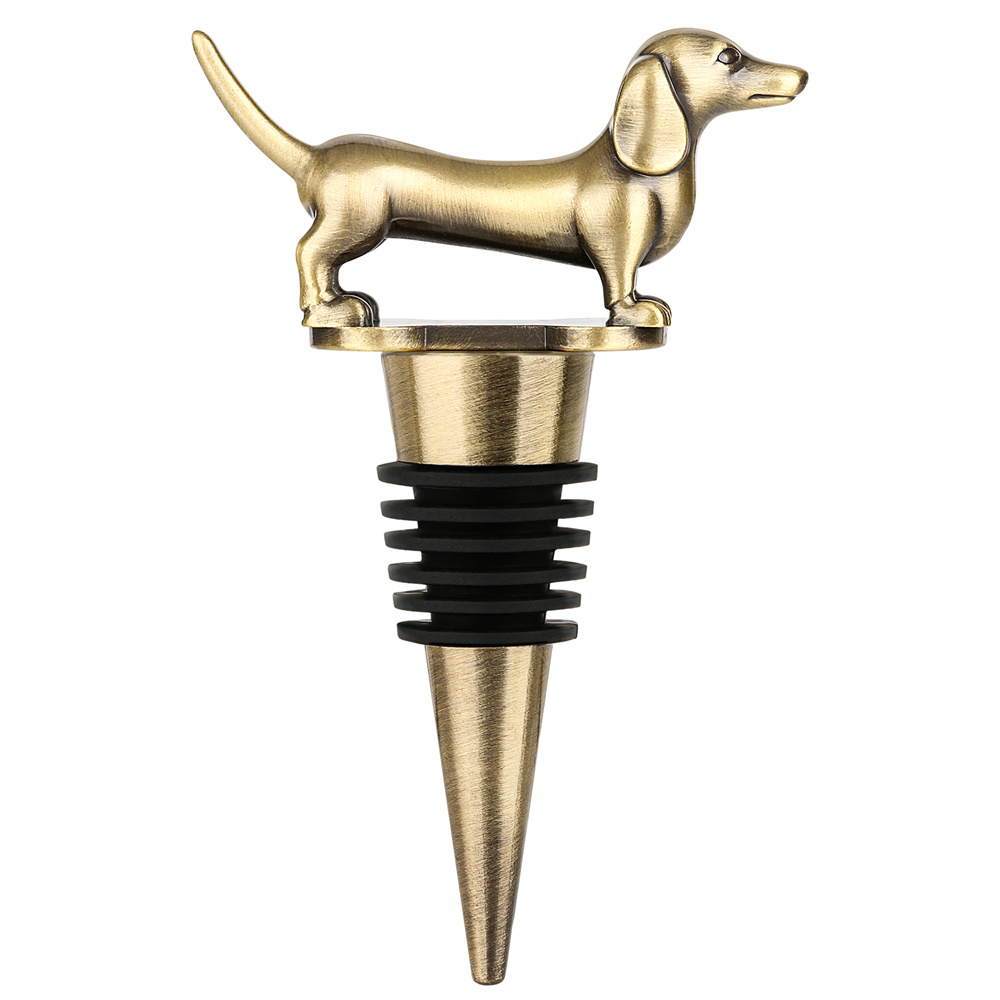 Wine Stopper Vacuum - Weinflaschenverschluss Dackel-Dekoration Weingeschenk für Dackel-Liebhaber Wiederverwendbarer