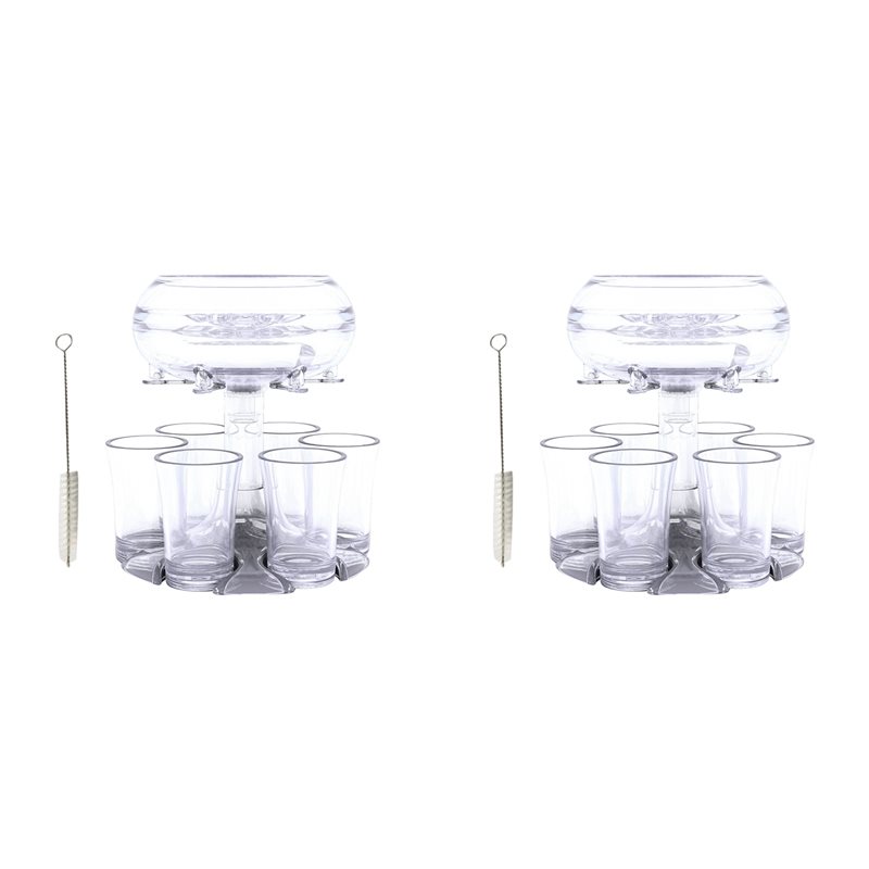 Wine Beer Glass Set - M11K-2 Set 6 Schnapsgläser Wein-Whisky-Bier-Spender für