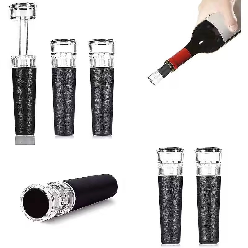 Wine Stopper Vacuum - Vakuum-Weinstopfen, Wiederverwendbare Stopfen mit Eingebauter Vakuumpumpe