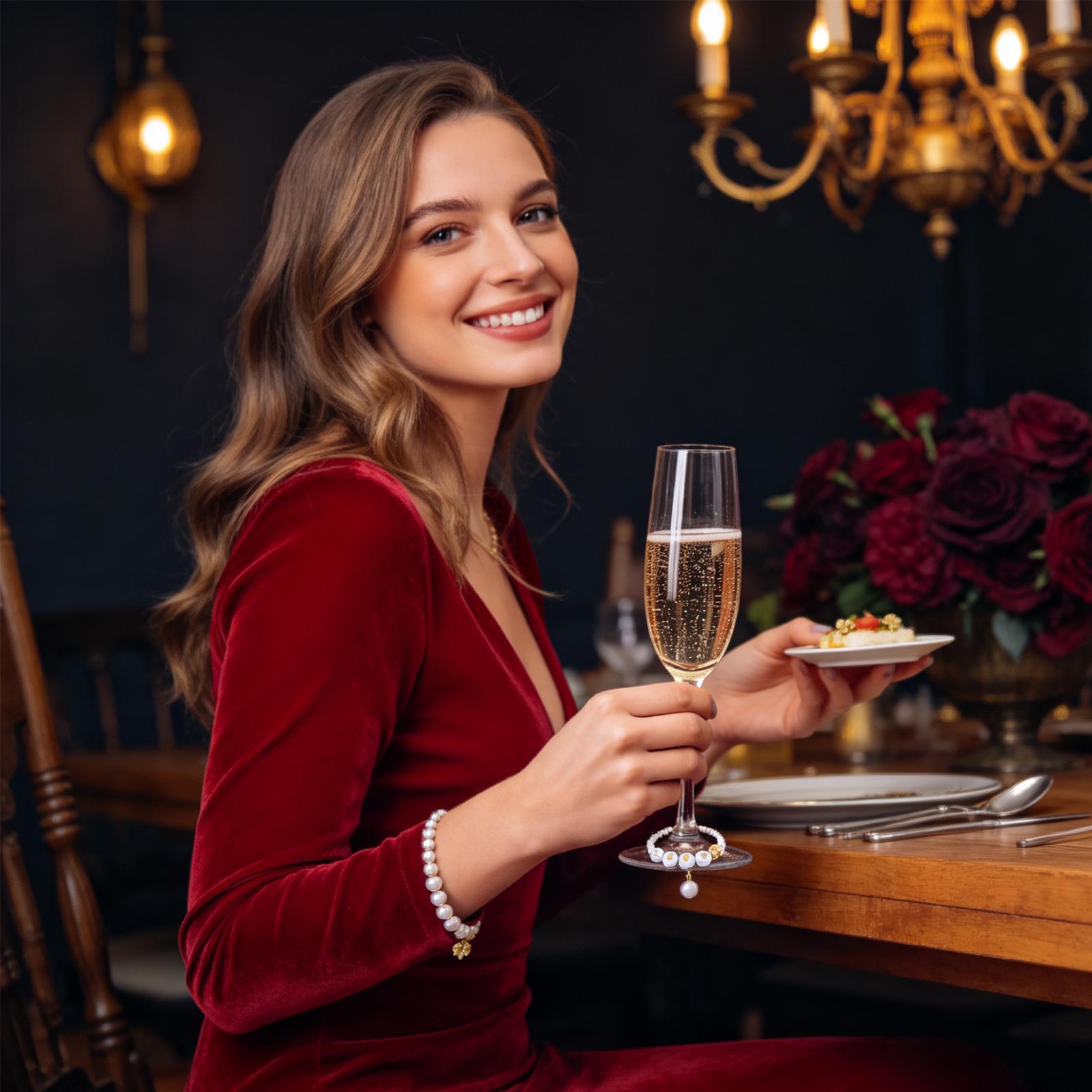 Glasmarkierer mit Perlen, Pinz – Wine & Beer Quito Bewertung und Preis