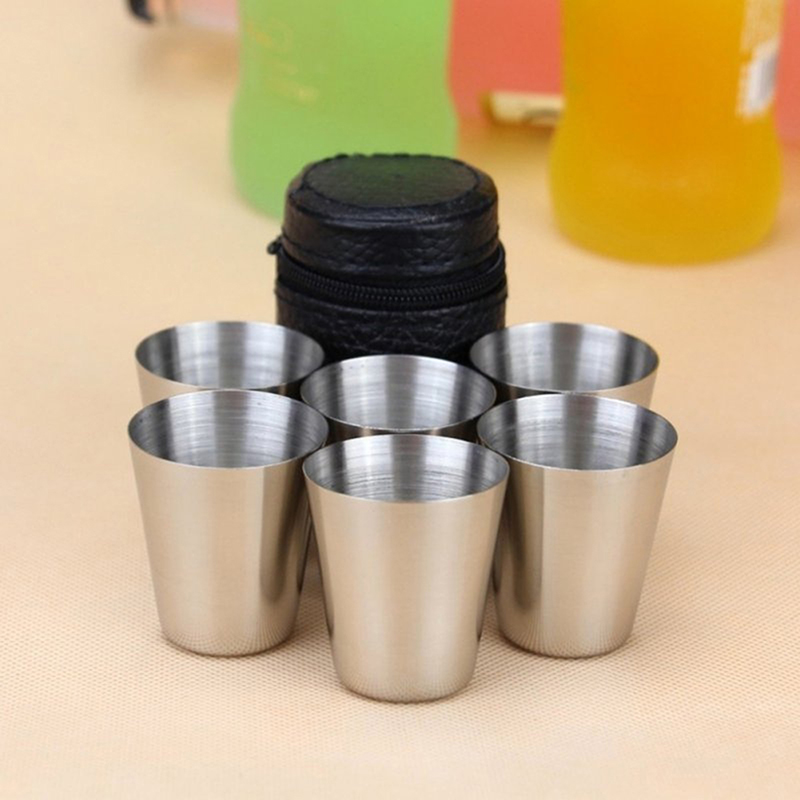 4/6Pcs Edelstahl Tassen Mini S – Wine Beer Glass Set Bewertung und Preis