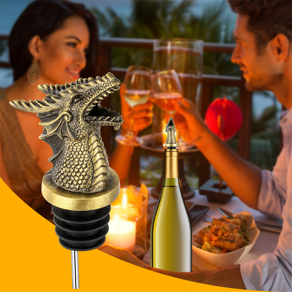 Drachen-Dekor Weinflaschenvers – Wine Stopper Vacuum Bewertung und Preis