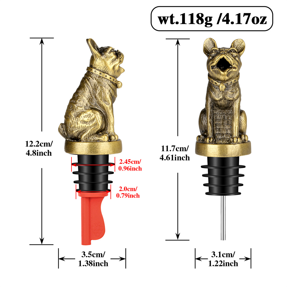 Niedliche französische Bulldog – Wine Stopper Vacuum Bewertung und Preis