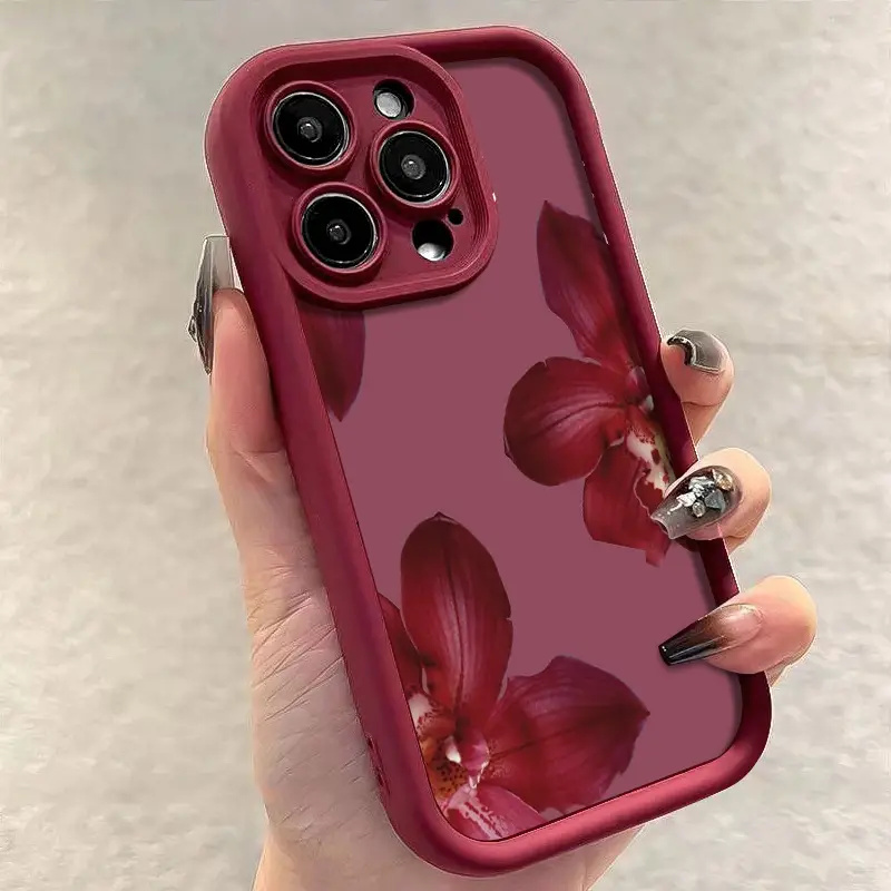 Weinrote Orchideenblüten-Handy – Wine & Beer Quito Bewertung und Preis