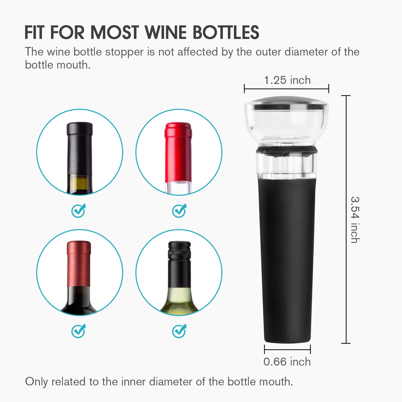 4er-Pack Weinverschlüsse mit e – Wine Stopper Vacuum Bewertung und Preis