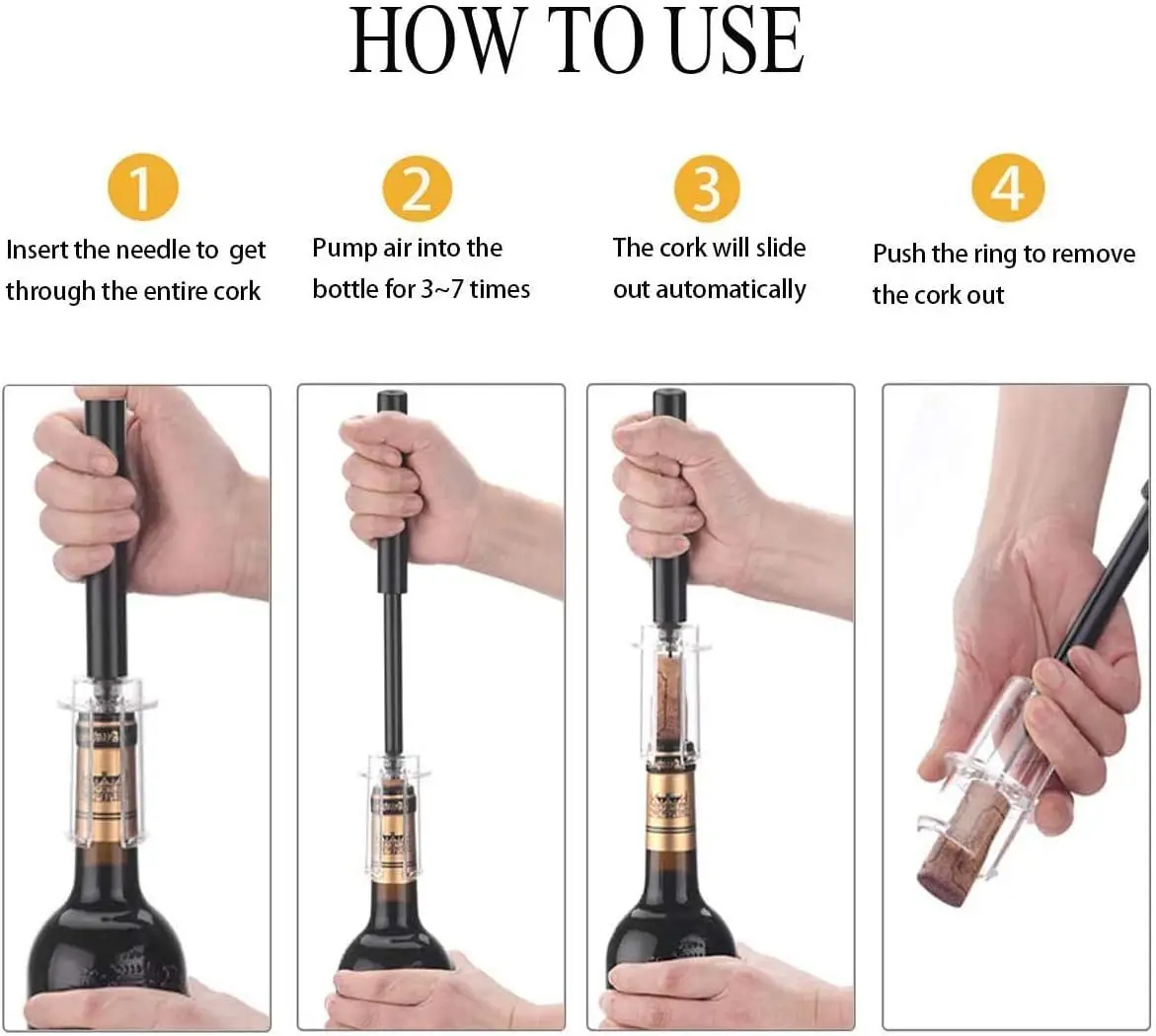 Luftpumpe Wein Flaschenöffner  – Wine Beer Opener Bewertung und Preis