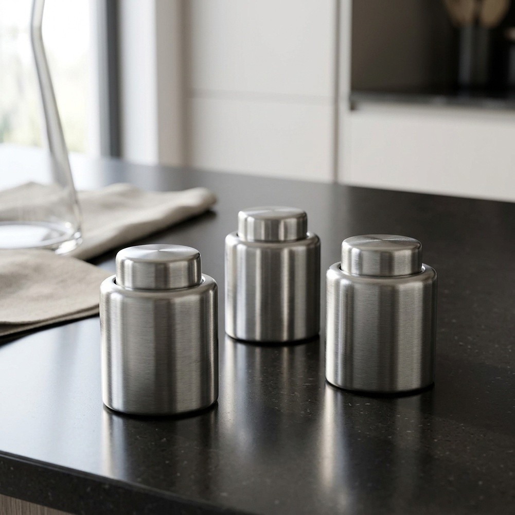 Edelstahl-Vakuum-Weinstopfen 3 – Wine Stopper Vacuum Bewertung und Preis