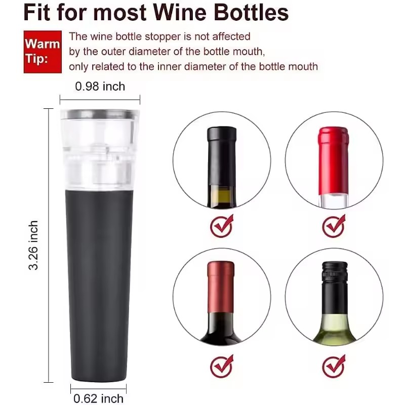 Vakuum-Weinstopfen, Wiederverw – Wine Stopper Vacuum Bewertung und Preis